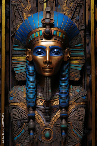 An ancient Egyptian sculpture