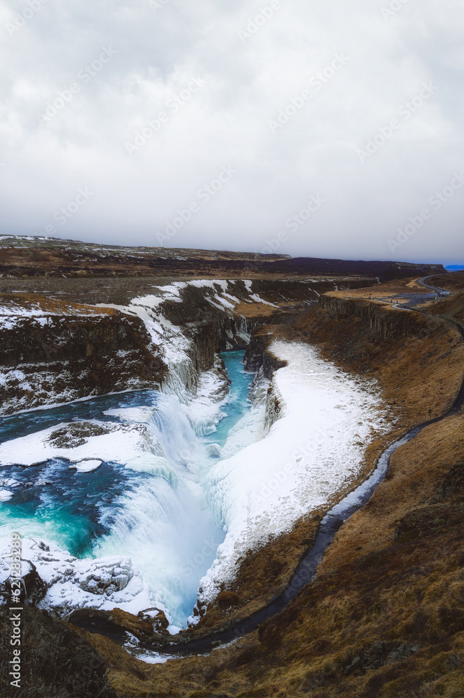 Fototapeta premium Gullfoss waterfall at the gold circle of Iceland