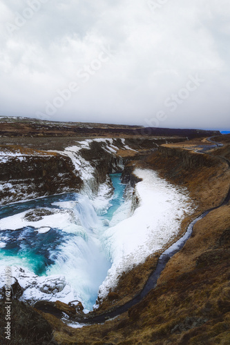 Gullfoss waterfall at the gold circle of Iceland