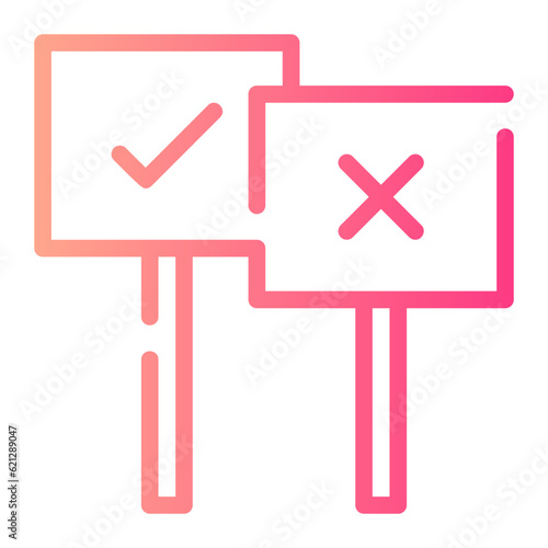 voting gradient icon
