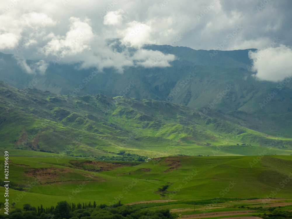 landscape with mountains