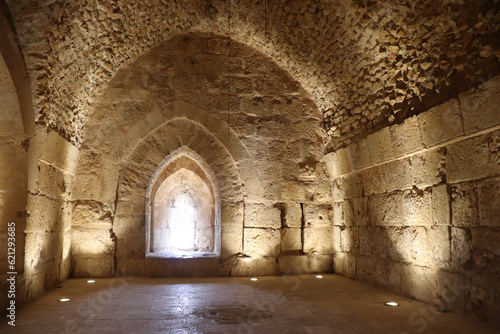 An old historical castle - Ancient Ajloun castle in Jordan (Islamic Arabic history)