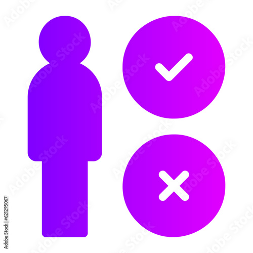 decision making gradient icon