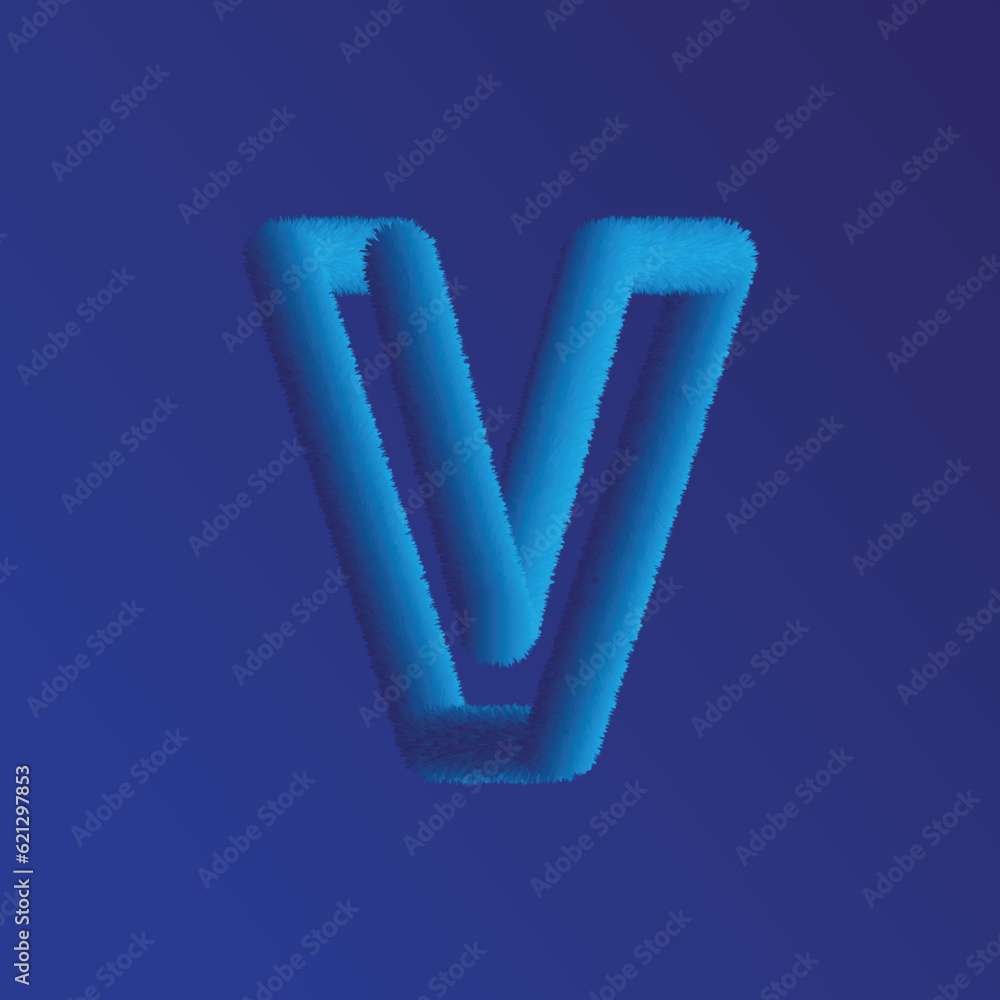 Rounded bold font of blue gradient glow ribbon letters. Business futuristic logo design template. Abstract vector elements for corporate identity emblem, label or icon Rounded bold font of blue gradient glow ribbon letters. Business futuristic logo design template. Abstract vector elements for corporate identity emblem, label or icon