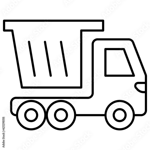 Tipper truck icon