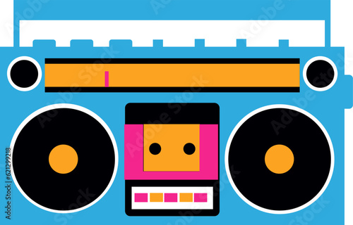 vontage retro radio cassette tape recorder music player