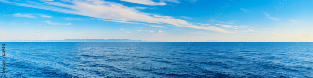 Aerial view of a solitary sailboat on a serene turquoise sea, clear skies, vibrant colors, wide angle