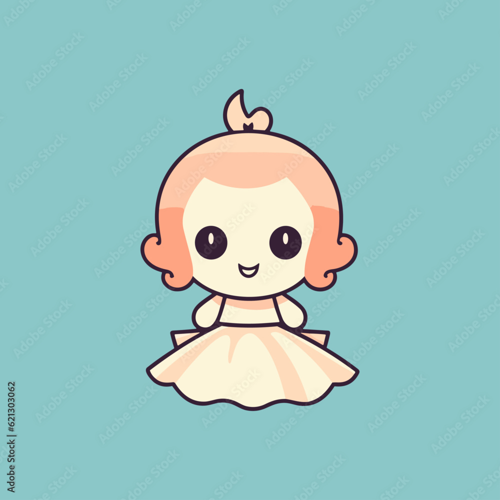 Charming Chibi Anime Doll Icon Charming Chibi Anime Doll Icon