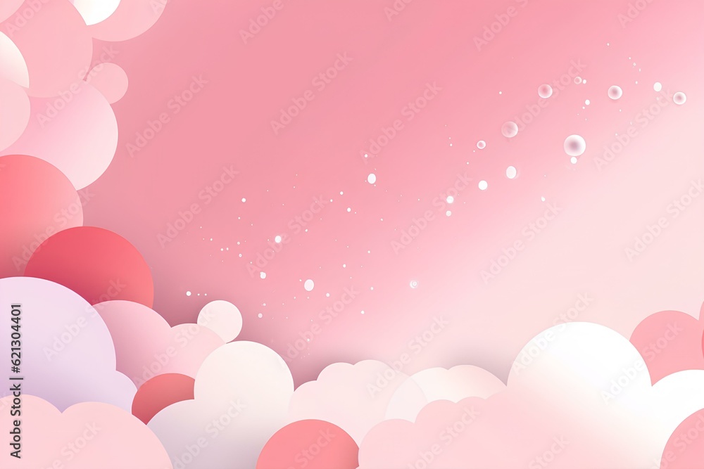 pink background with hearts made by midjeorney