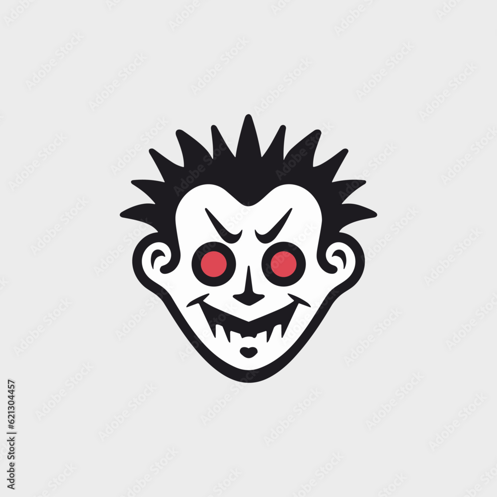 Twisted Joker Flat Icon, halloween icon