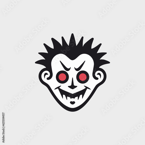 Twisted Joker Flat Icon, halloween icon