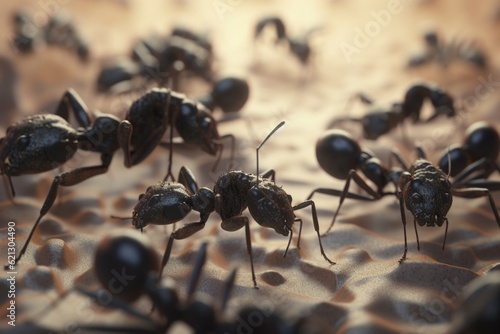 ants working, Generative AI © Nino60