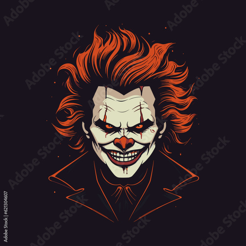 Mysterious Harlequin Flat Icon, halloween icon