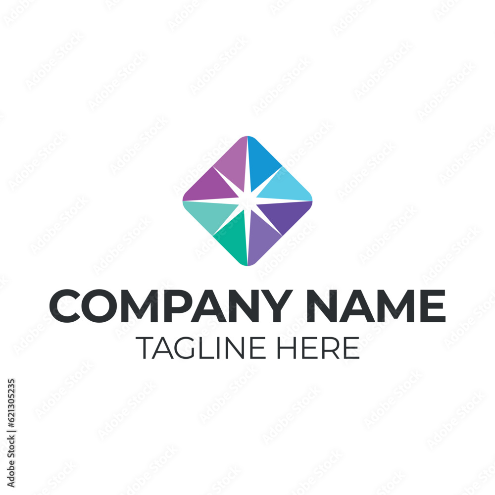 Fototapeta premium Vector flat design logo template