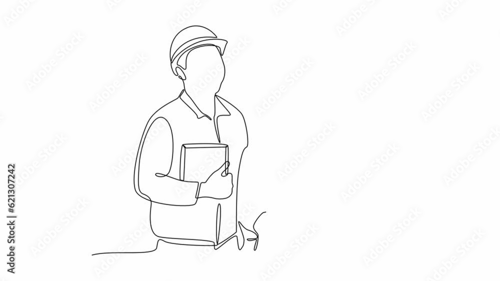 Continuous one line drawing Labor Day concept. Full length animation illustration. High quality 4k footage. Continuous one line drawing Labor Day concept. Full length animation illustration. High quality 4k footage.