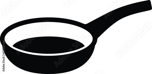 Fry pan icon. Simple illustration of fry pan icon for web design isolated on white background