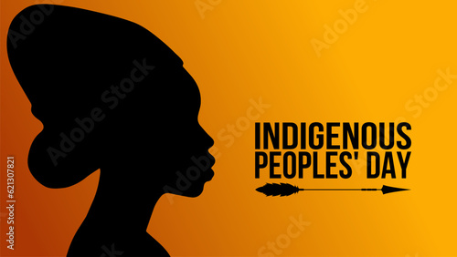Indigenous Peoples Day. Indigenous People background,poster banner, card, greeting