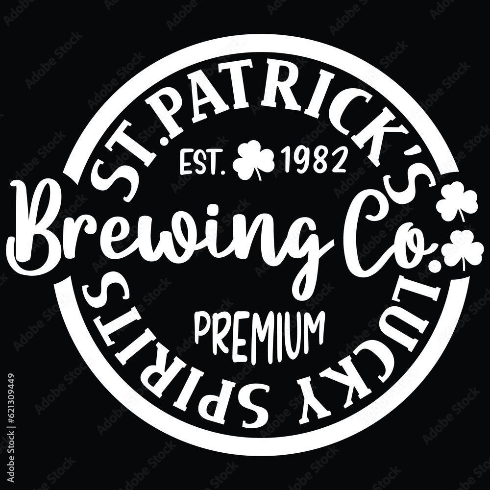 Fototapeta premium St patricks brewing co premium lucky spirits