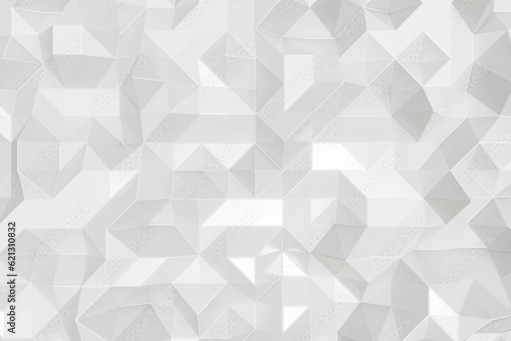 3D white low triangle with metallic surface glowing texture. illustration 3D geometric luxury style concept. 3D white low triangle with metallic surface glowing texture. illustration 3D geometric luxury style concept.