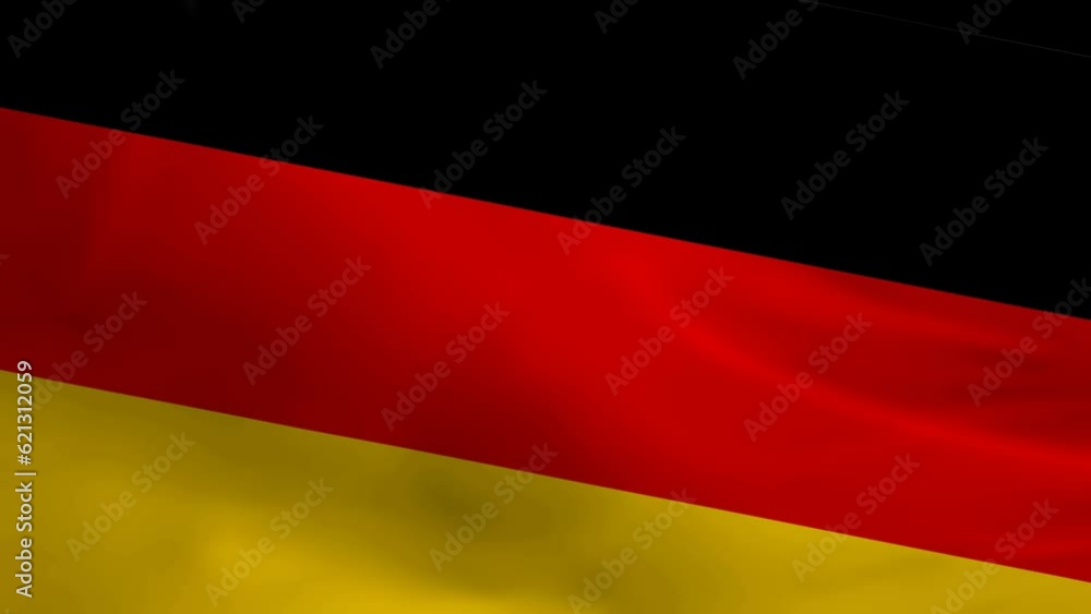 Flag of the germany waving animation. looping National germany flag animation background. Flag of the germany waving animation. looping National germany flag animation background.