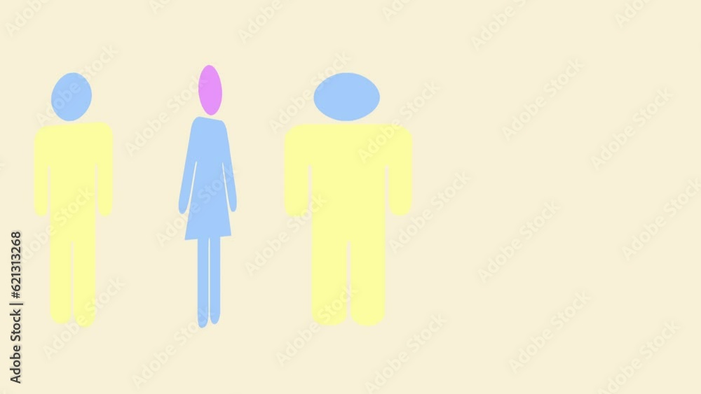 World Population Day: Animated with human figure and text with ...