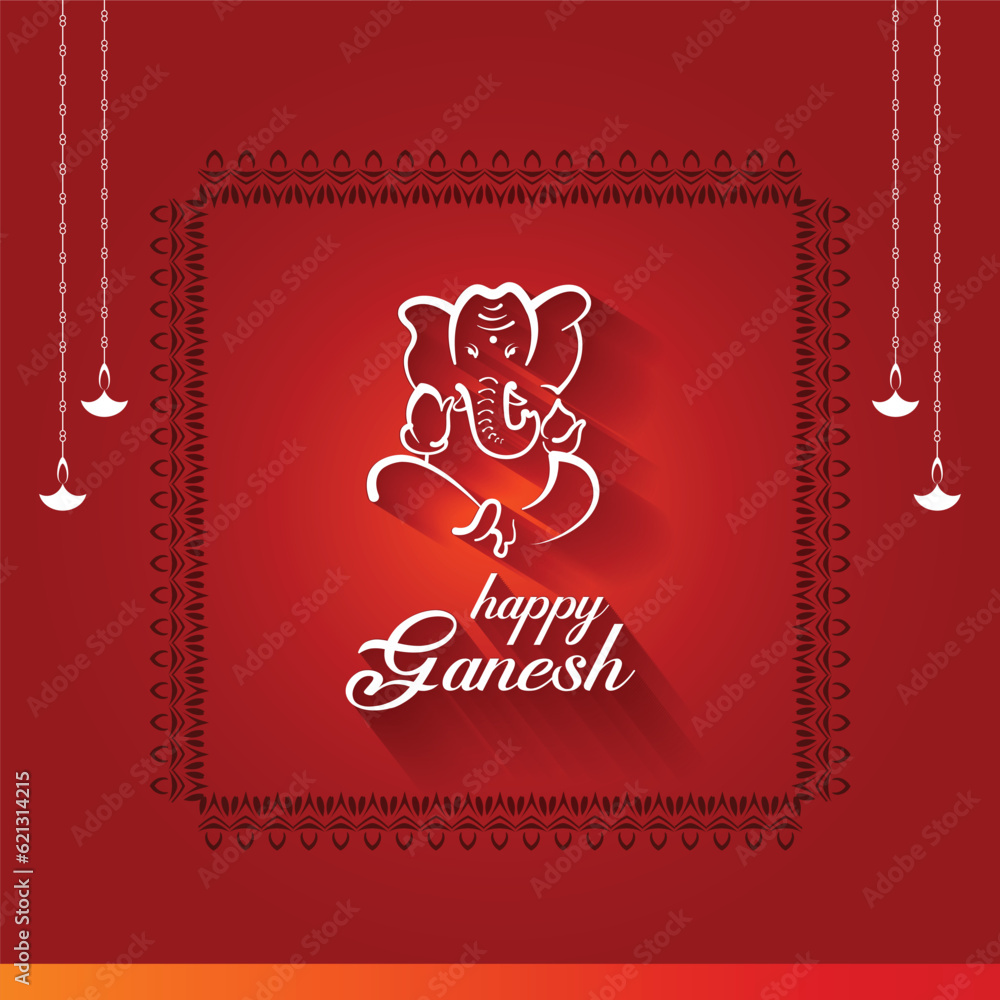 Ganesh Chaturthi. illustration of lord Ganesha for Ganesh Chaturthi festival of India vector banner poster greeting card. Ganesh Chaturthi. illustration of lord Ganesha for Ganesh Chaturthi festival of India vector banner poster greeting card.