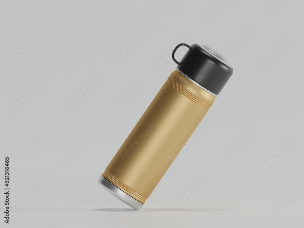 Sports water bottle 3d illustration with white background Sports water bottle 3d illustration with white background