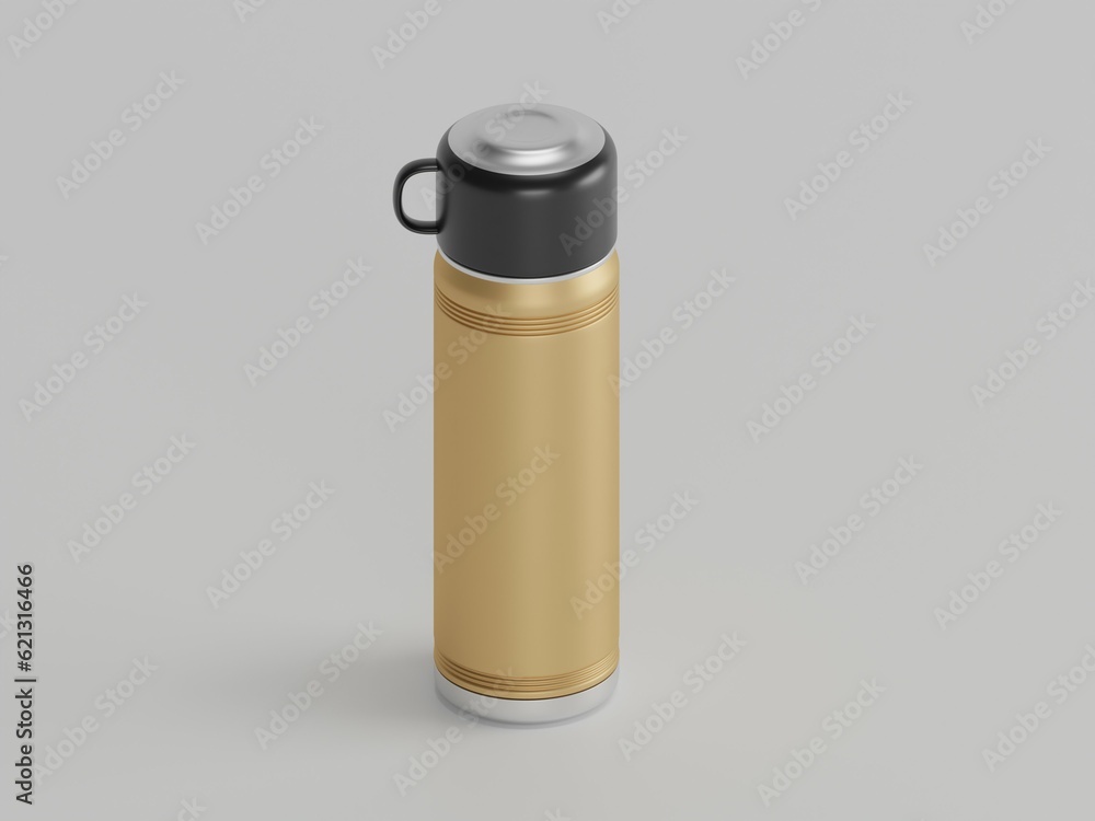 Sports water bottle 3d illustration with white background Sports water bottle 3d illustration with white background