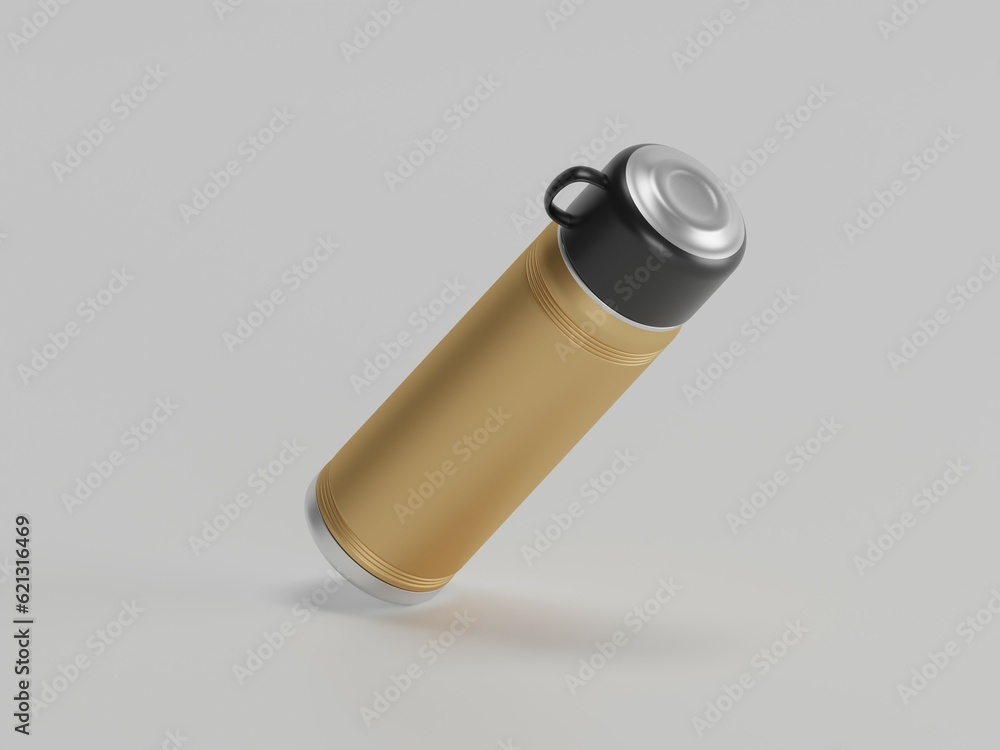 Sports water bottle 3d illustration with white background Sports water bottle 3d illustration with white background
