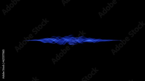 Blue pulse magic wave animation, alpha channel photo