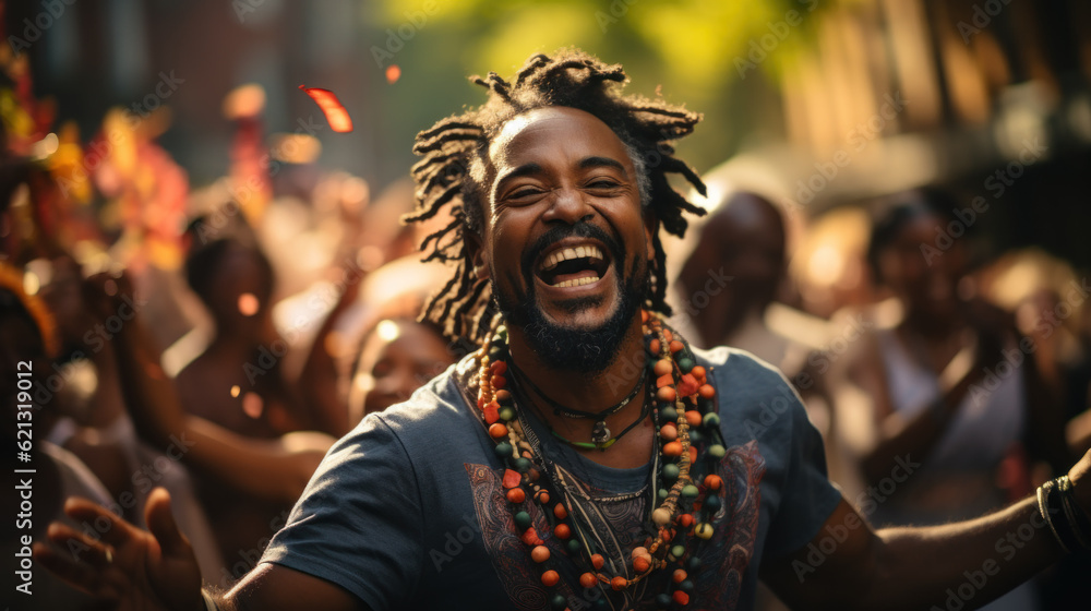 Notting Hill Carnival street performers created with generative AI technology Notting Hill Carnival street performers created with generative AI technology