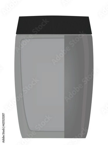 Protein plastic pack. vector illustration