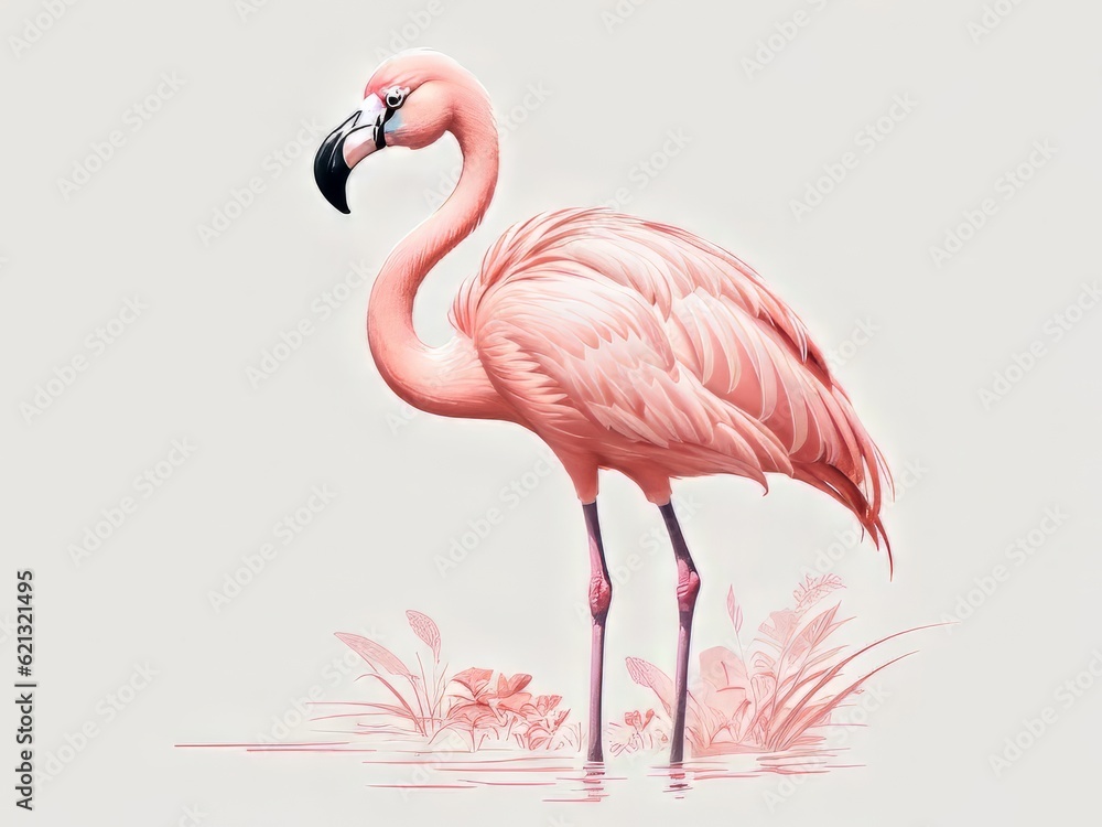 Obraz premium flamenco rosa