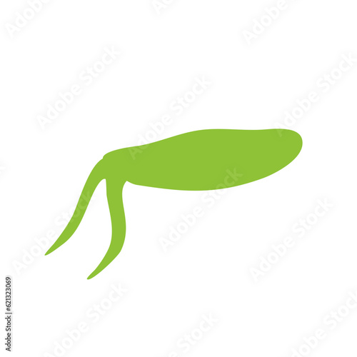 Plankton With Long Tentacles.Vector Illustration On White Background