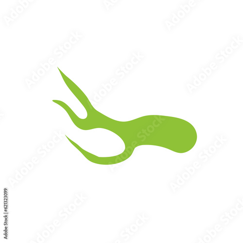 Plankton With Long Tentacles.Vector Illustration On White Background