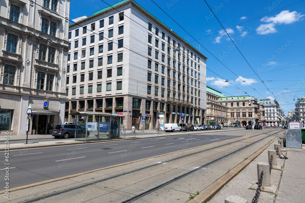 View of the Kurtnerstrasse in the center of Vienna