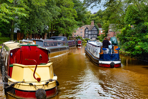 Bridgewater Canal (Orange Canal) in Worsley, Salford, England, UK photo
