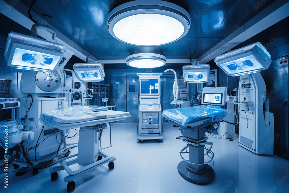 equipment and medical devices in modern operating