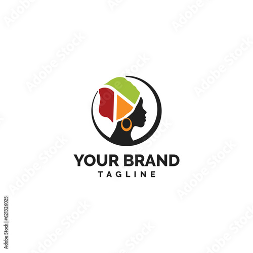African Traditional logo design for a business.