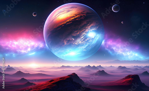 Landscape of an alien plane...