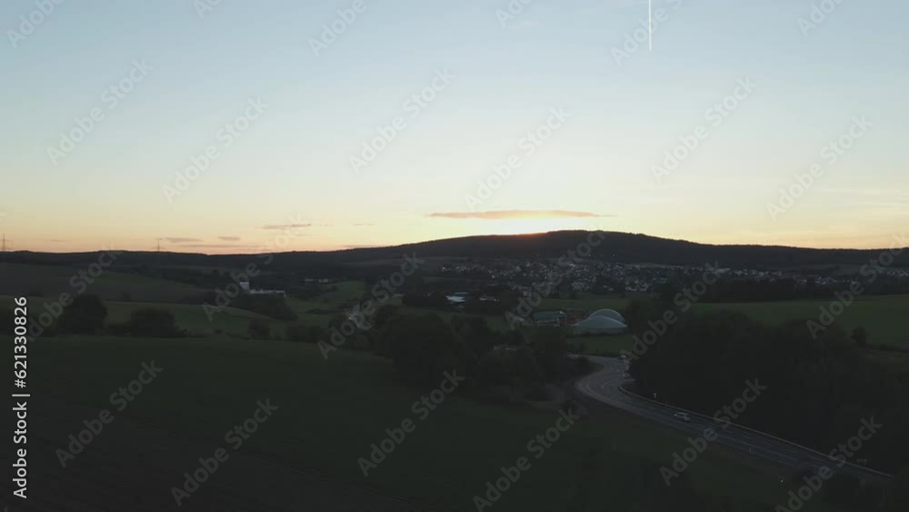 The countryside of Luxembourg at dusk The countryside of Luxembourg at dusk