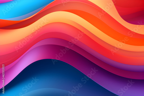 abstract colorful background wallpaper with waves
