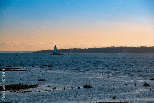 sunset over the sea