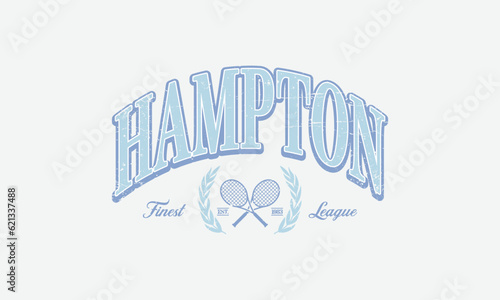 Quadro em tela Vector artwork for t-shirts and sweatshirts in varsity vintage style