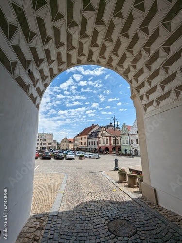 Slika na platnu Tabor historical city center with old town square in south Bohemia
