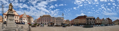 Fotografía Tabor historical city center with old town square in south Bohemia