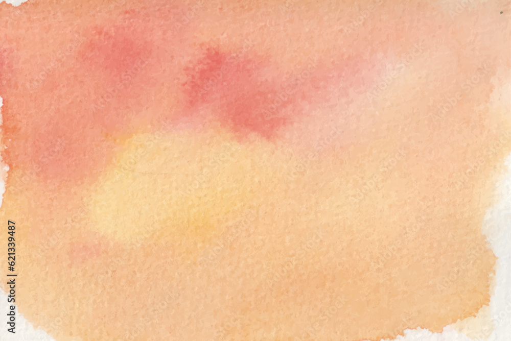 Fototapeta premium Abstract watercolor vector banner background, red-yellow color watercolor vector splash background eps file, cloudy effect watercolor banner, modern watercolor splash template