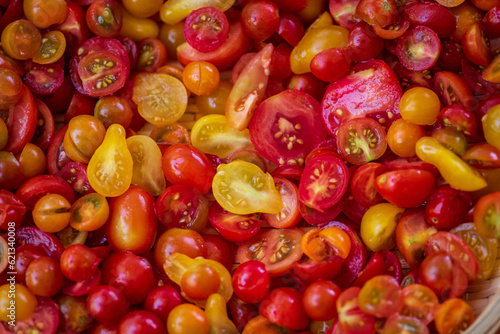 red and yellow tomatoes