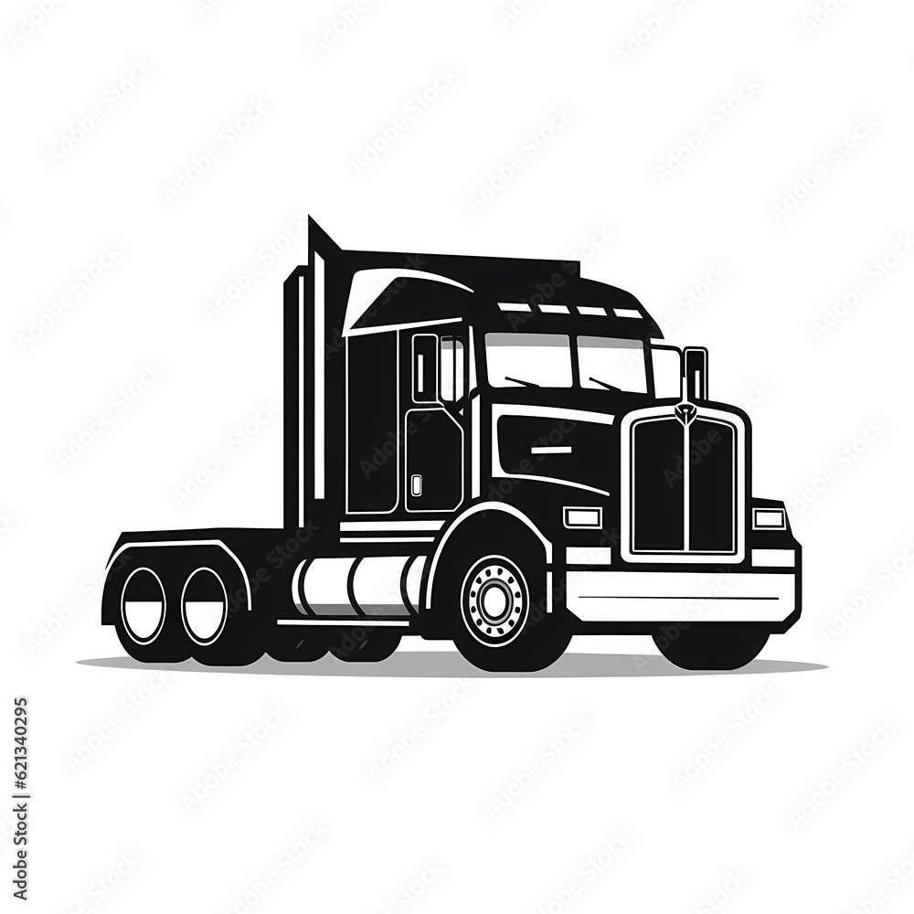 Truck Logo Illustration Design