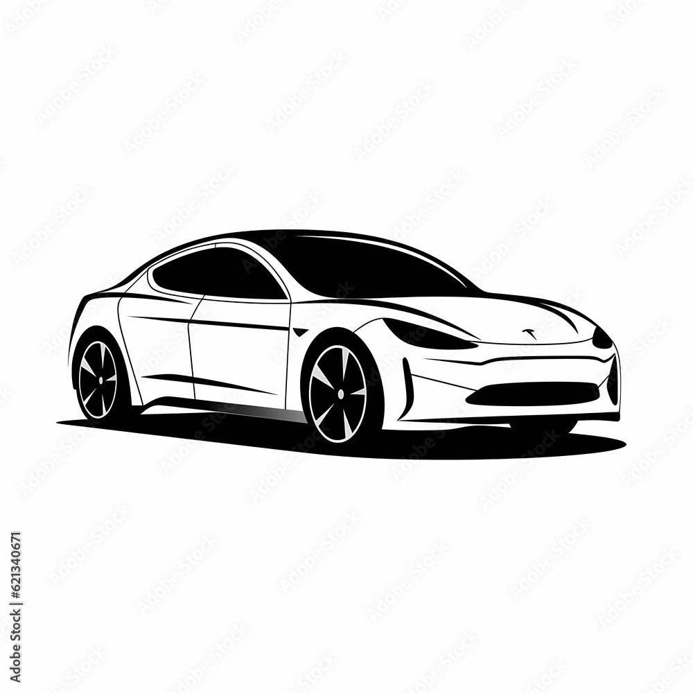 Modern Car Logo Illustration Design